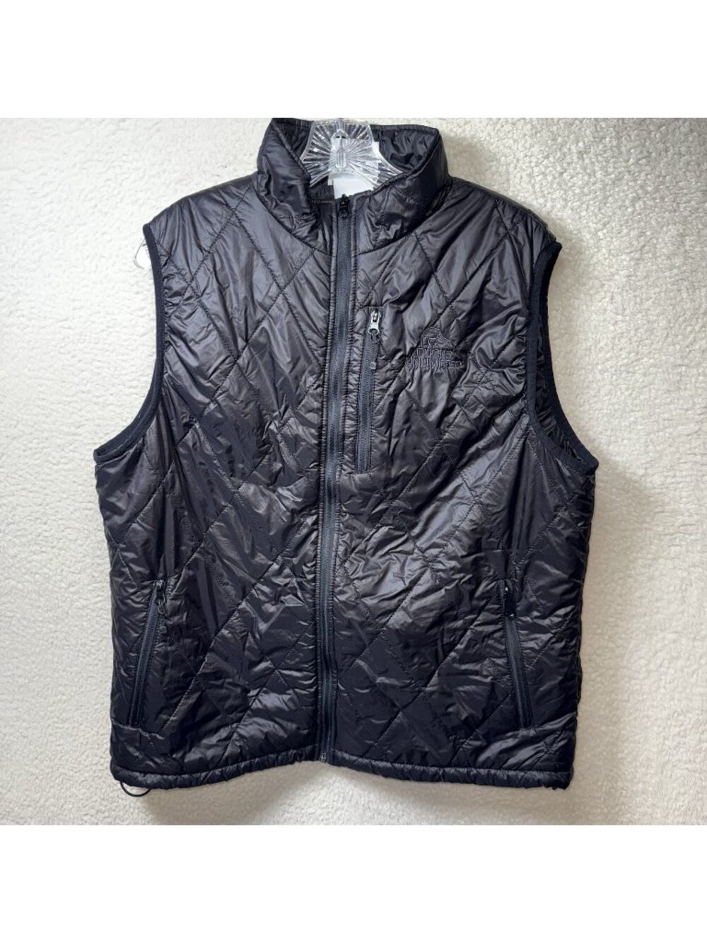 Ducks Unlimited Vest Quilted Puffer Jacket Mens Large Black Zip 80th Anniversary